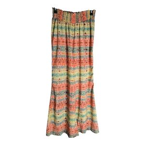 Cato Multi Colored Smocked Wide Leg Pants